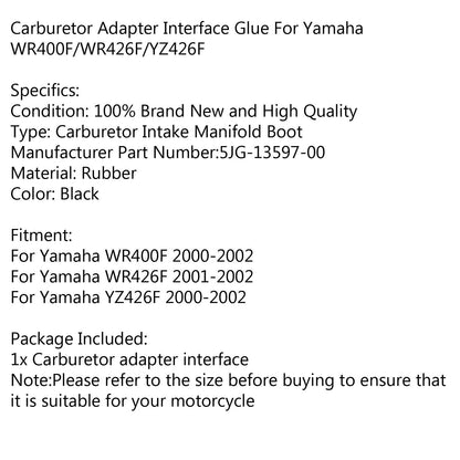 Carburetor Intake Manifold for Yamaha YZ426F WR400F (2000-2002)