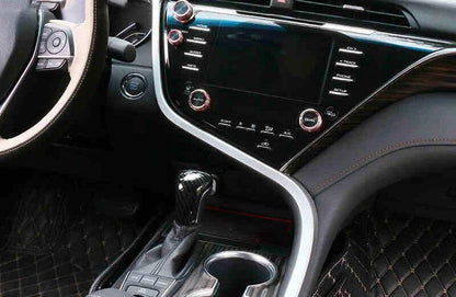 ABS Matte Silver Center Console Strip Trim for Toyota Camry (2018–2024)