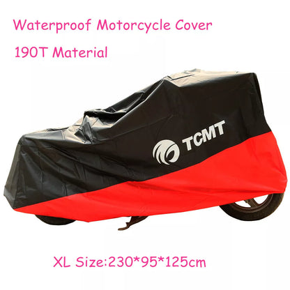 Motorcycle Storage Cover Waterproof UV Rain Protector for Street Bike