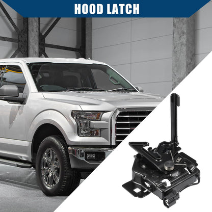 Car Hood Lock Latch for Ford F-150 2015-2020 - Metal Black (2015-2020)
