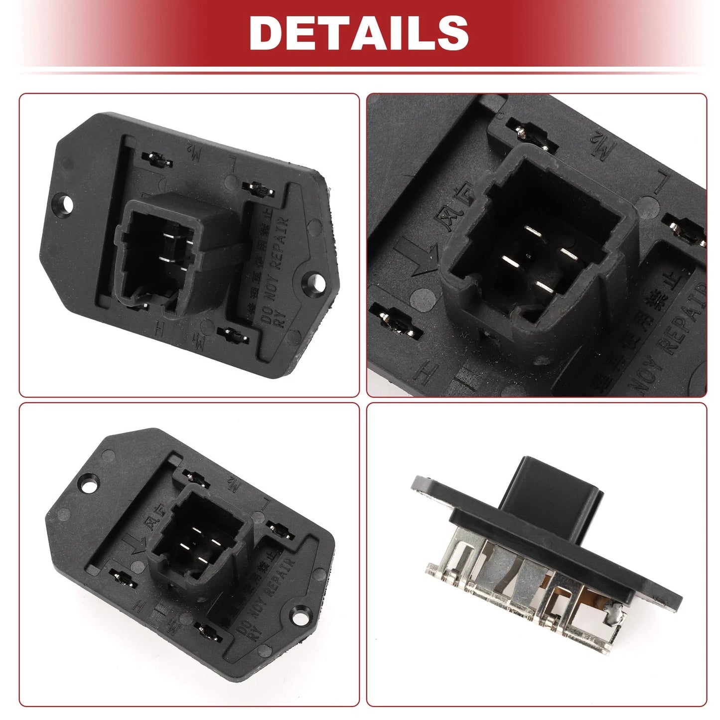Blower Motor Resistor for Jeep Wrangler JK 2007-2010 V6 3.8 (2007-2010)