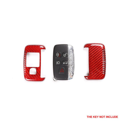 Carbon Fiber FOB Key Cover Remote Case fit for Range Rover Discovery Sport