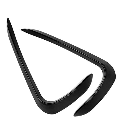 Black Front Bumper Side Spoiler for BMW X6 F16 M Sport 2015-2019
