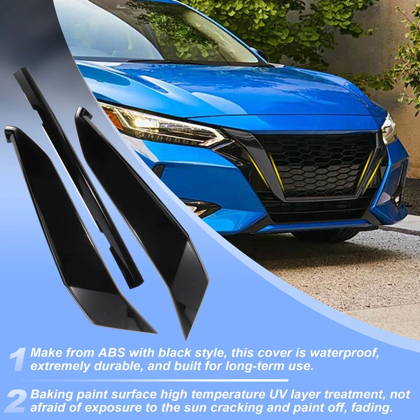 Front Grill Trim Cover for Nissan Sentra (2020-2023)