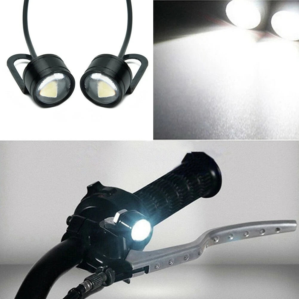 2 x 12V Motorcycle LED Spotlight Headlight Driving Front Light Fog Lamp for Motorcycle