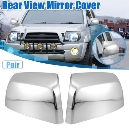 Chrome Plated Mirror Cover Top Upper Half Pair for Chevrolet