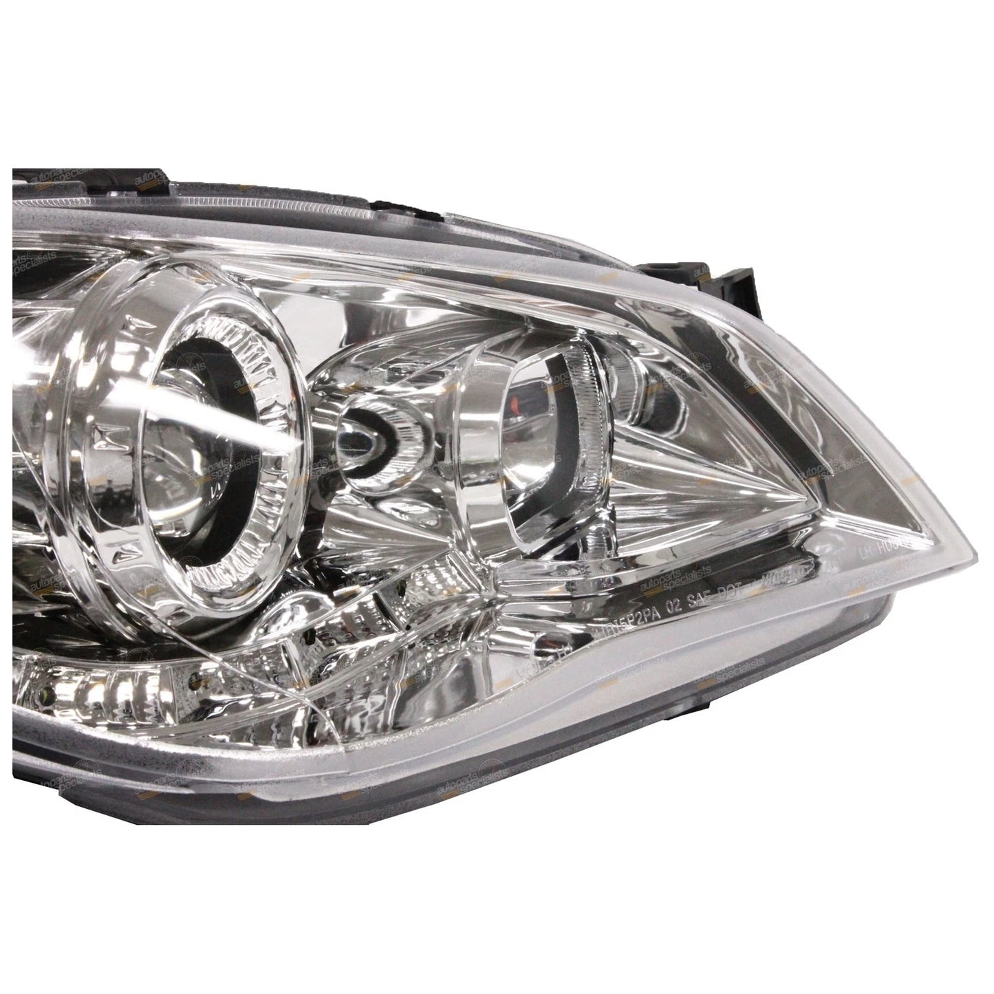 LH+RH Chrome LED Projector Headlights Subaru Impreza (2005 - 2007)