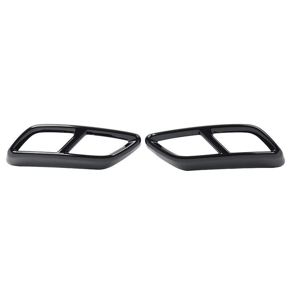 Rear Throat Exhaust Pipe Muffler Tips Cover Trim for Audi A3 (2021-2023)