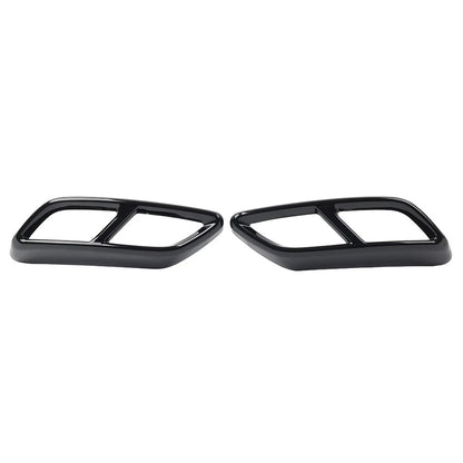 Rear Throat Exhaust Pipe Muffler Tips Cover Trim for Audi A3 (2021-2023)
