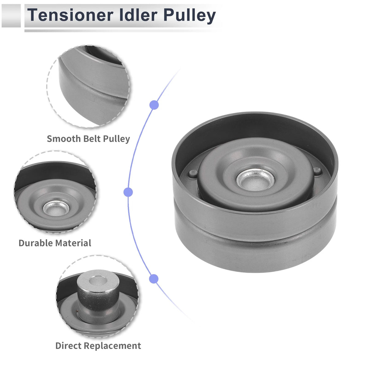 Drive Belt Idler Pulley for Ford Ranger 2011-2020 - 1 x Quality Replacement