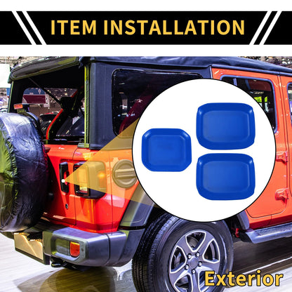 Exterior Door Handle Bowl Cover Trims for Jeep Gladiator JT (2020-2024) Blue