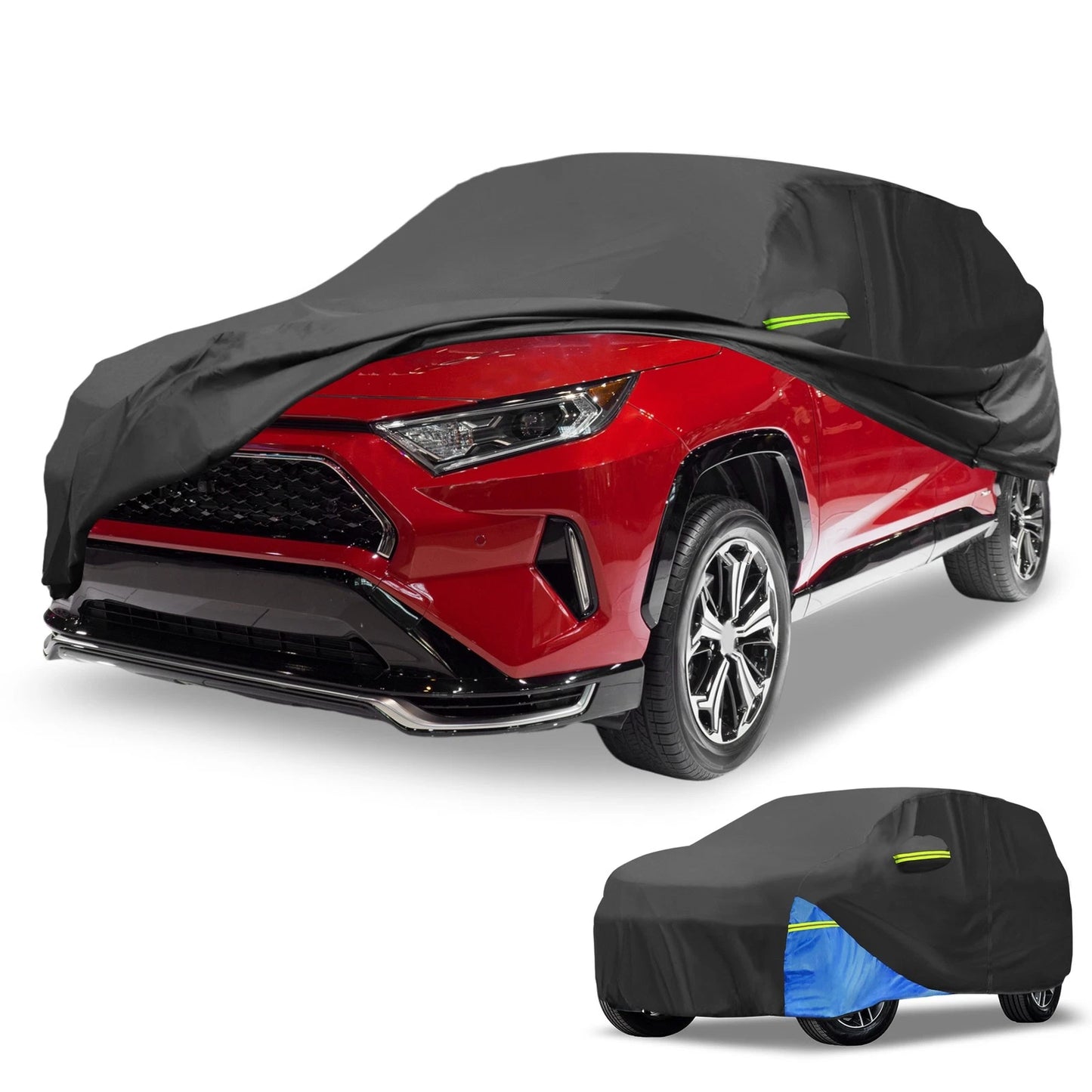 Waterproof Car Cover with Door Zipper for Toyota Highlander (2001–2023)