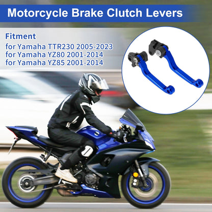 Brake Clutch Lever Aluminum Alloy Solid Blue for Yamaha TTR230 YZ80