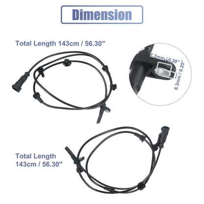2 x Front Left Right ABS Sensors for Ford Explorer (2011-2019)