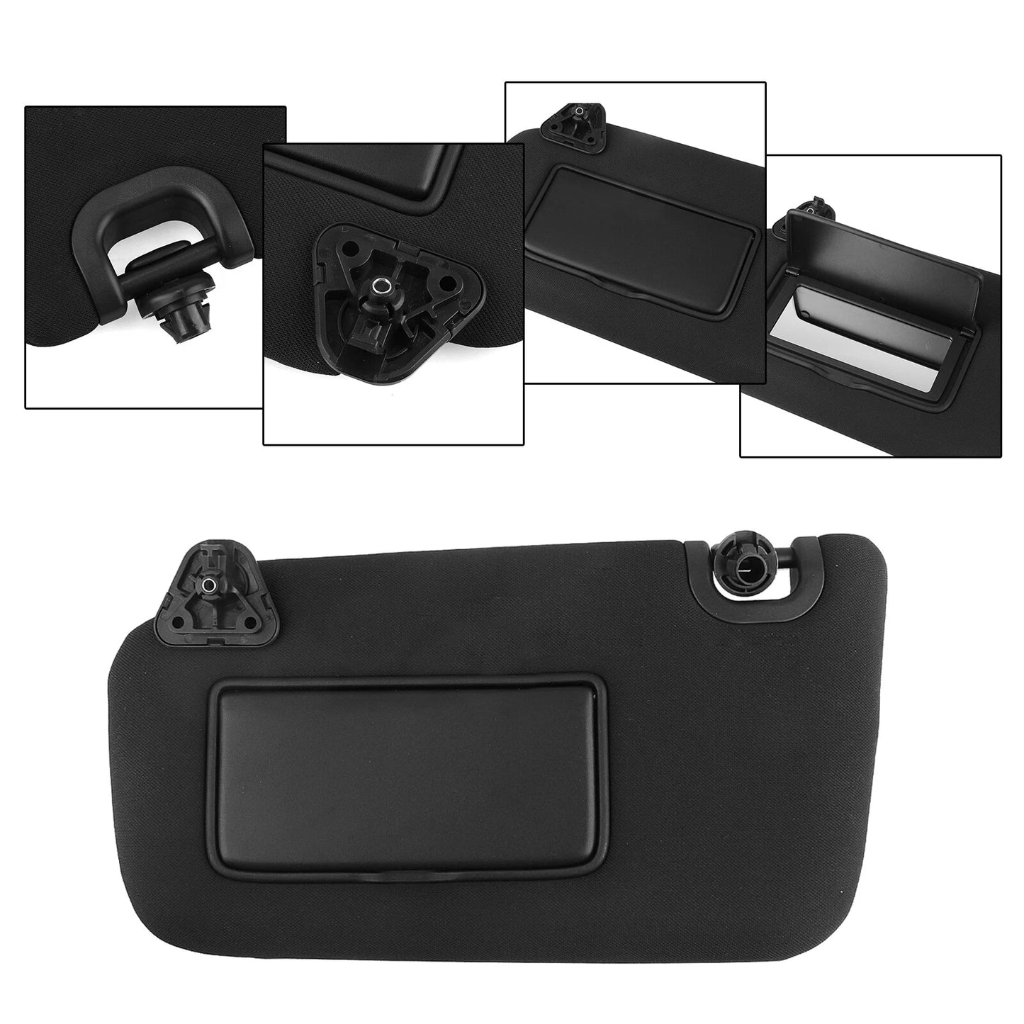 Black Front Left Sunvisor Shade Cover for Nissan Sentra (2013-2019)