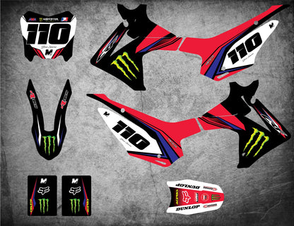Custom Graphics Full Kit for Honda CRF 110 2013-2018 SURGE STYLE Stickers