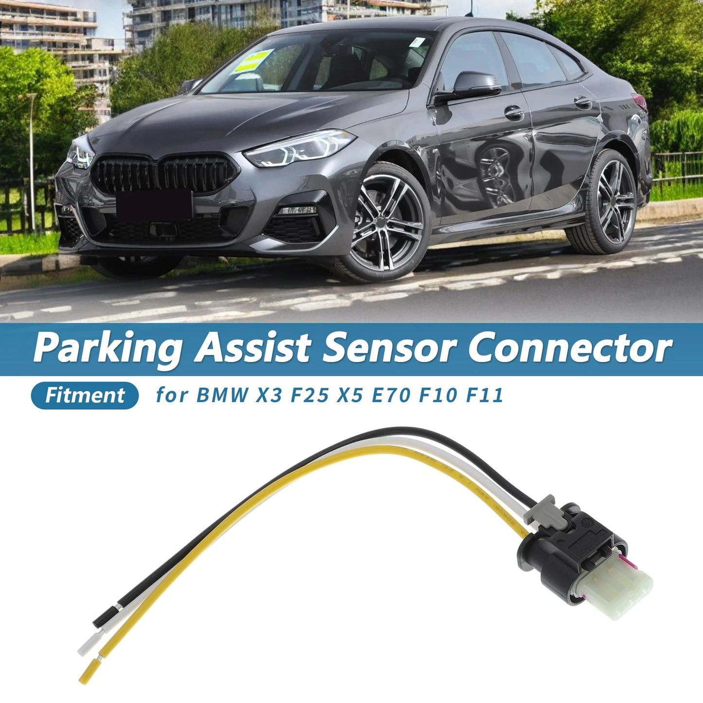 Parking Assist Sensor Connector for BMW X3 F25, X5 E70, F10, F11 (2010-2017)