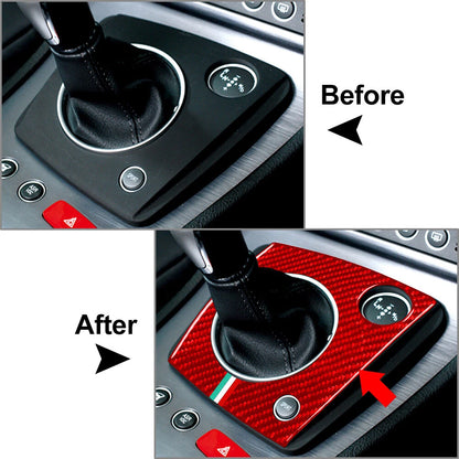 Red Gear Shift Panel Cover Trim for Alfa Romeo 159 Brera Spider (2006-2010)