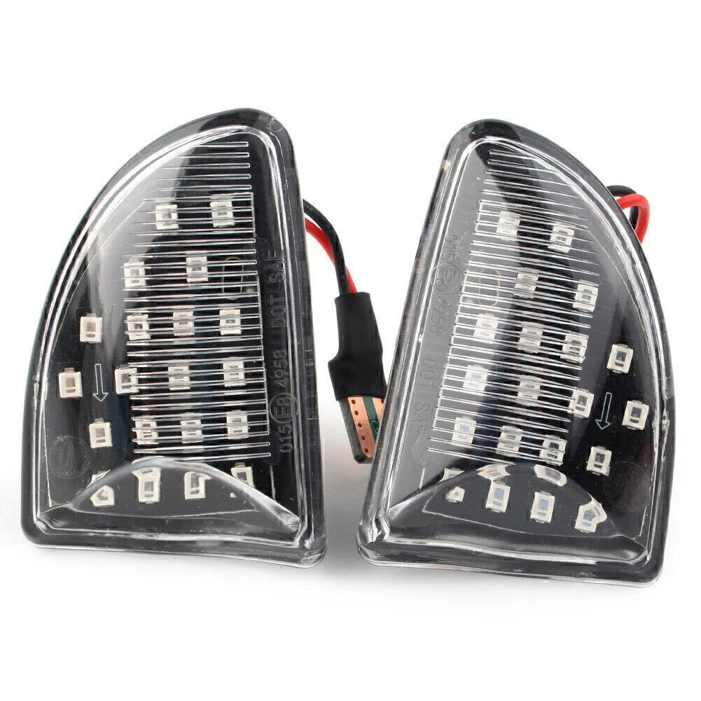 Amber LED Sequential Dynamic Clear Side Marker Light for Smart Fortwo W451 (2007-2014)