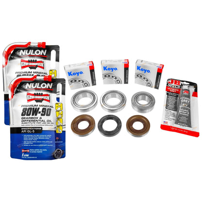 Front Diff Bearings Seals & Oil Kit 2.4L for Mitsubishi Express SF SG