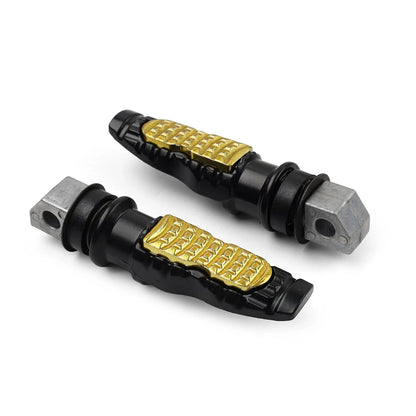 8MM Universal Motorcycle Rear Foot Pegs for Harley Honda Gold