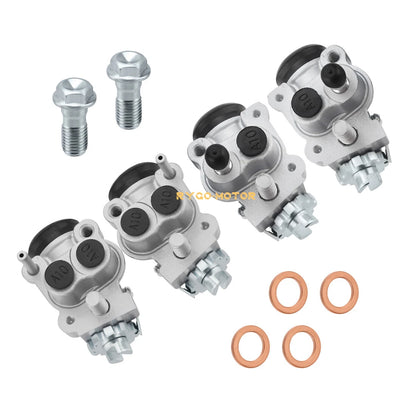 Front Brake Wheel Cylinders W/Shoes for Honda TRX350 Rancher 350 (2000–2003)
