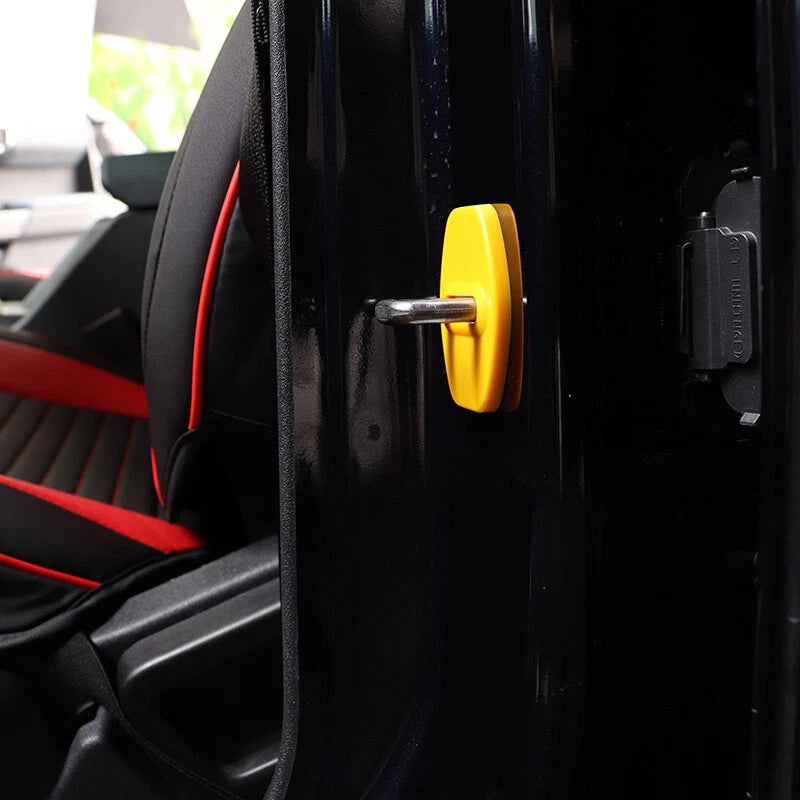 Yellow Door Lock Cover Trim for Ford Bronco F-150 F150 (2021-2022)