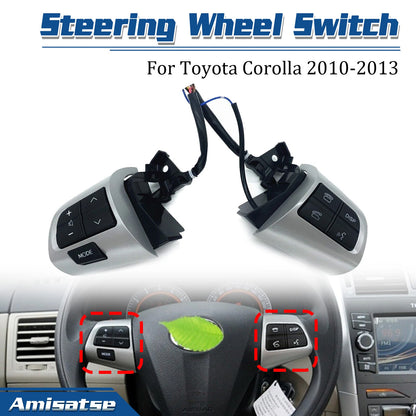 2 x Steering Wheel Control Switches for Toyota Corolla (2010-2013)