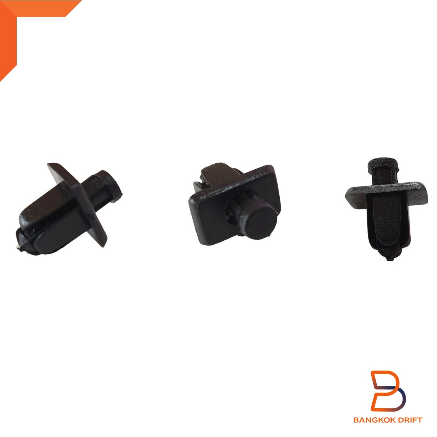 10 x Wiper Cowl Grille Clips for Nissan Navara D21 (1986-1997)