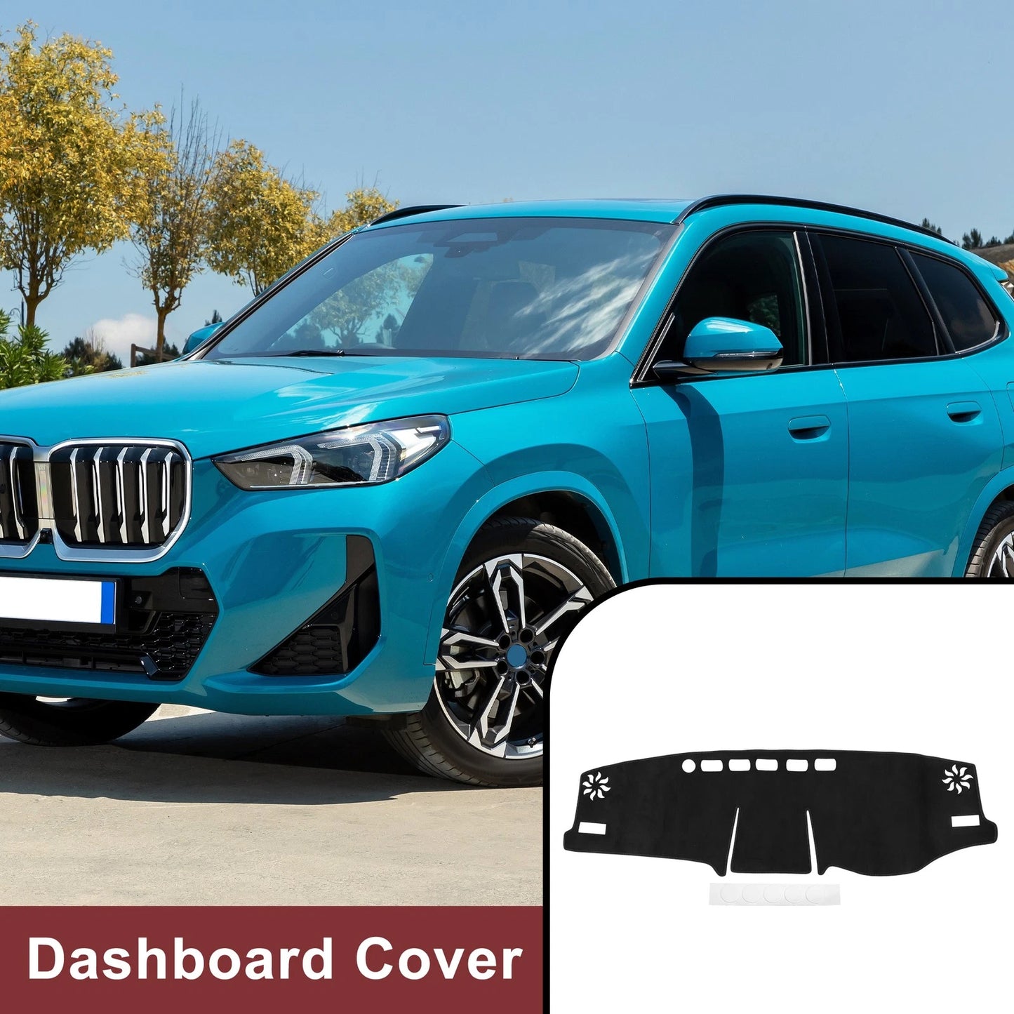 Dashboard Cover Mat for Toyota RAV4 2019-2021 Sun Protector Black