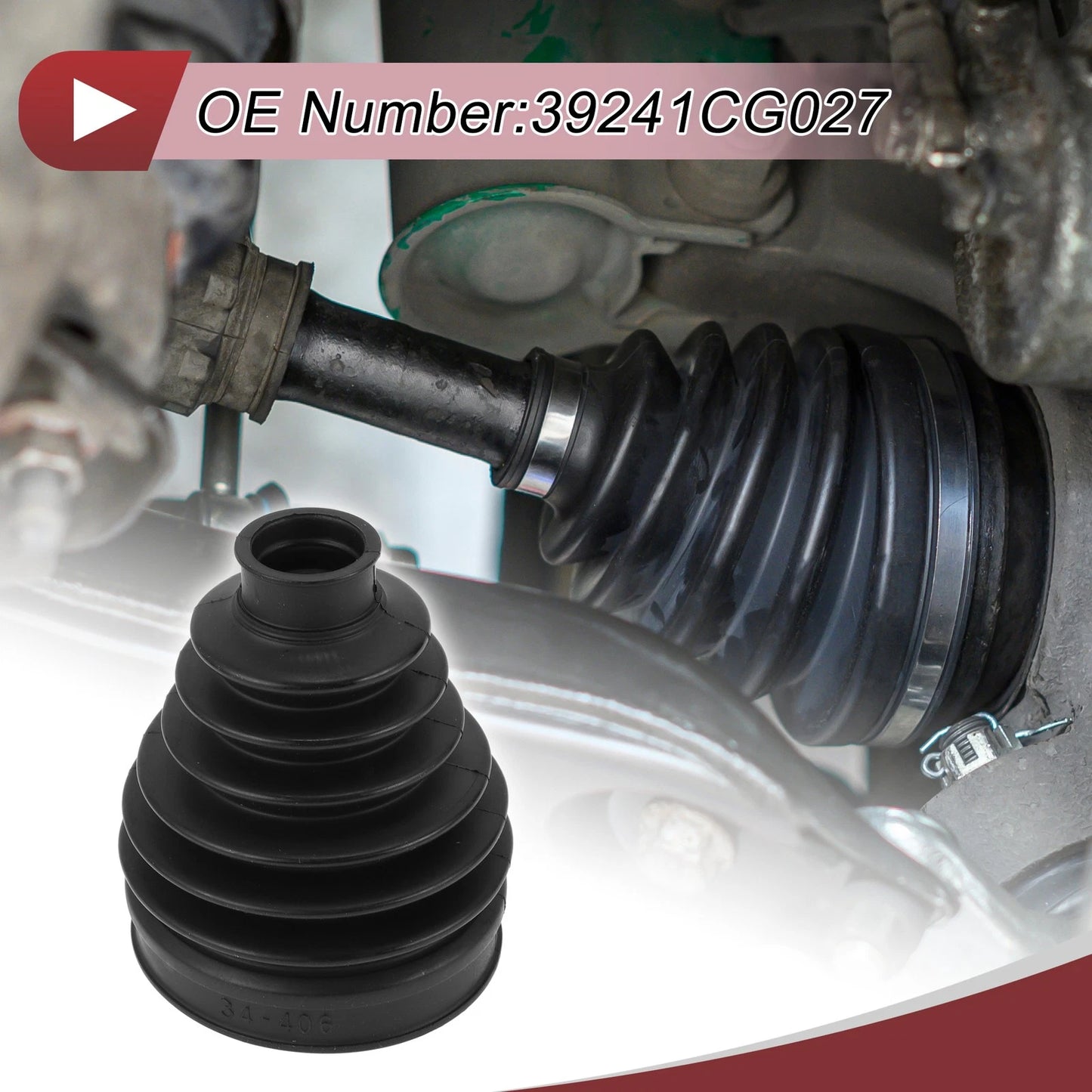Outer CV Joint Boot Kit with Clamps for Infiniti EX35 (2008 - 2012)