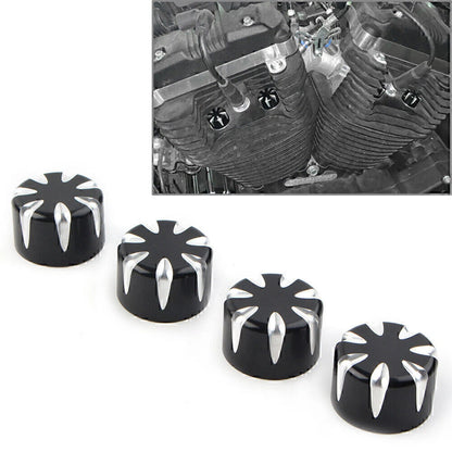 4 x CNC Motorcycle Engine Screw Topper Cover Caps for Harley 883