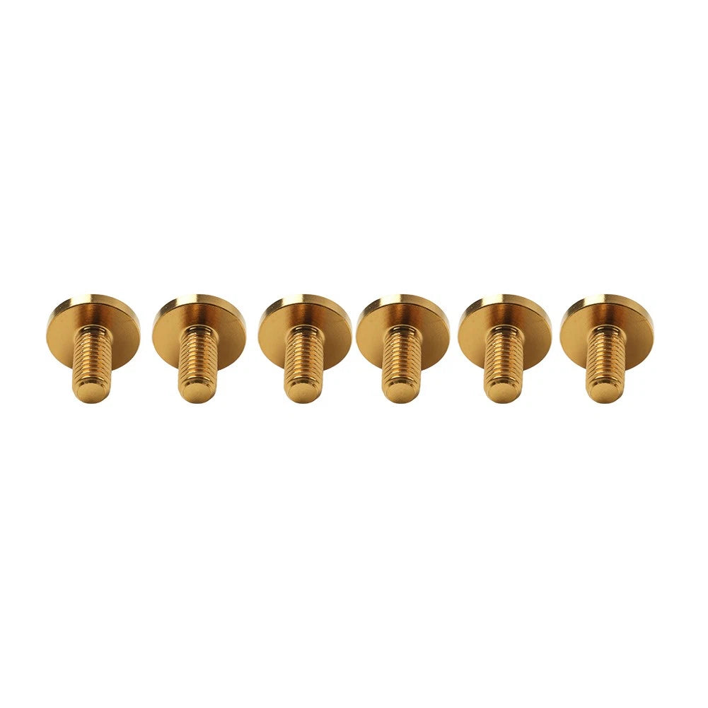 6 x Universal Titanium M5 Truss Torx Screws 10mm for Bike Motorcycle Gold