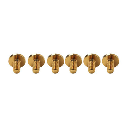 6 x Universal Titanium M5 Truss Torx Screws 10mm for Bike Motorcycle Gold