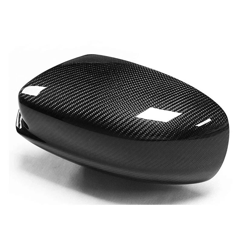 Real Carbon Fiber Stick-on Mirror Cover Caps Trim for Dodge Charger 2010-2022