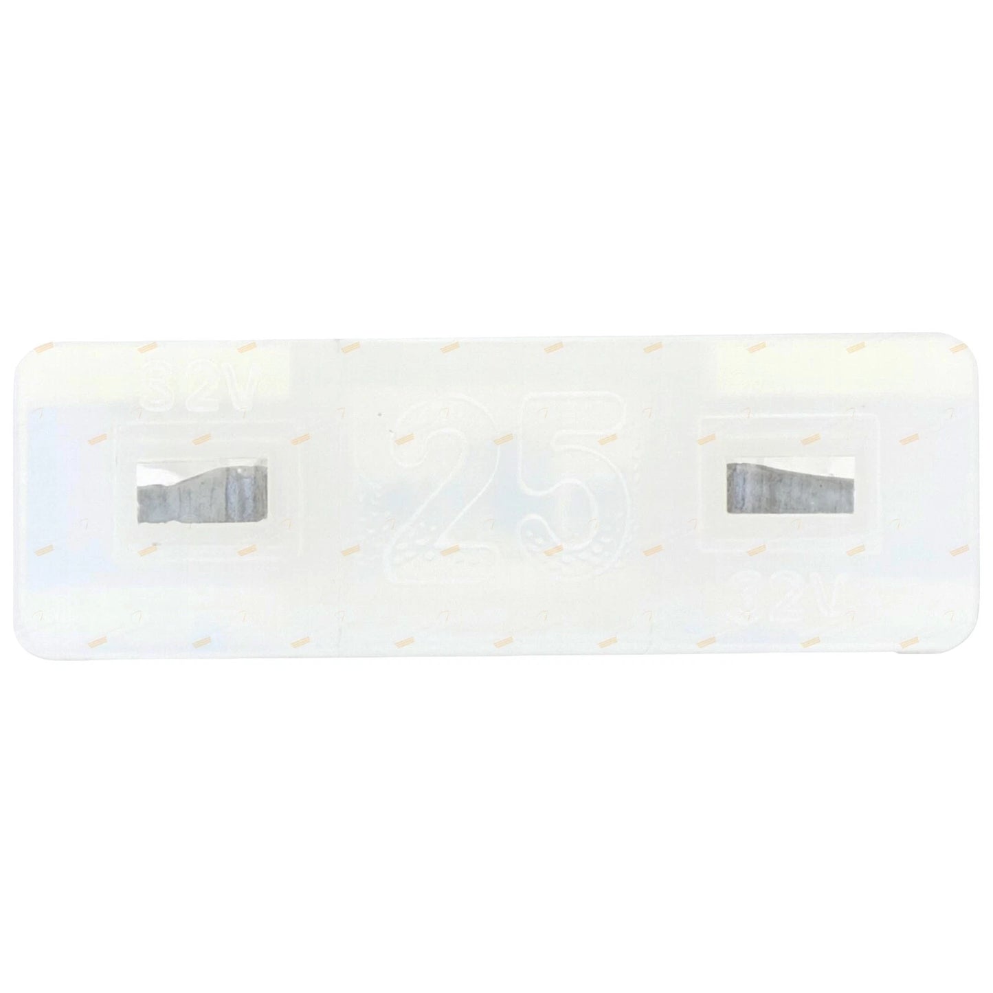 100 x Low Profile Mini Blade Fuses 25 Amp Clear