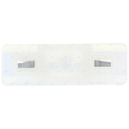 100 x Low Profile Mini Blade Fuses 25 Amp Clear
