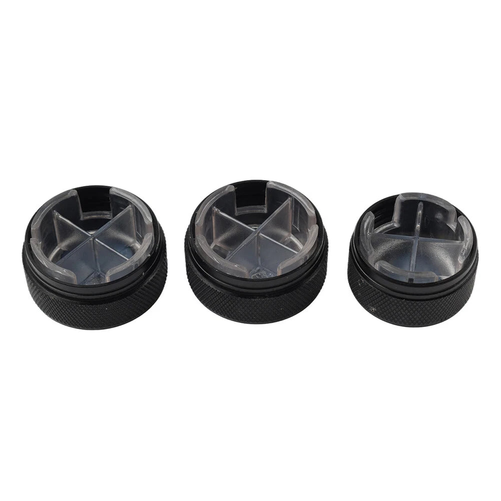 3 x ABS Air Conditioning Knob Switch Decor for VW Polo (2004-2013)