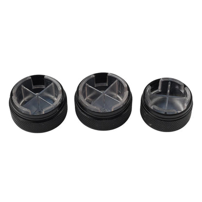 3 x ABS Air Conditioning Knob Switch Decor for VW Polo (2004-2013)