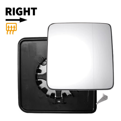 Heated Right Side Mirror Glass w/ Backing Plate for Jeep Wrangler (2011-2017)