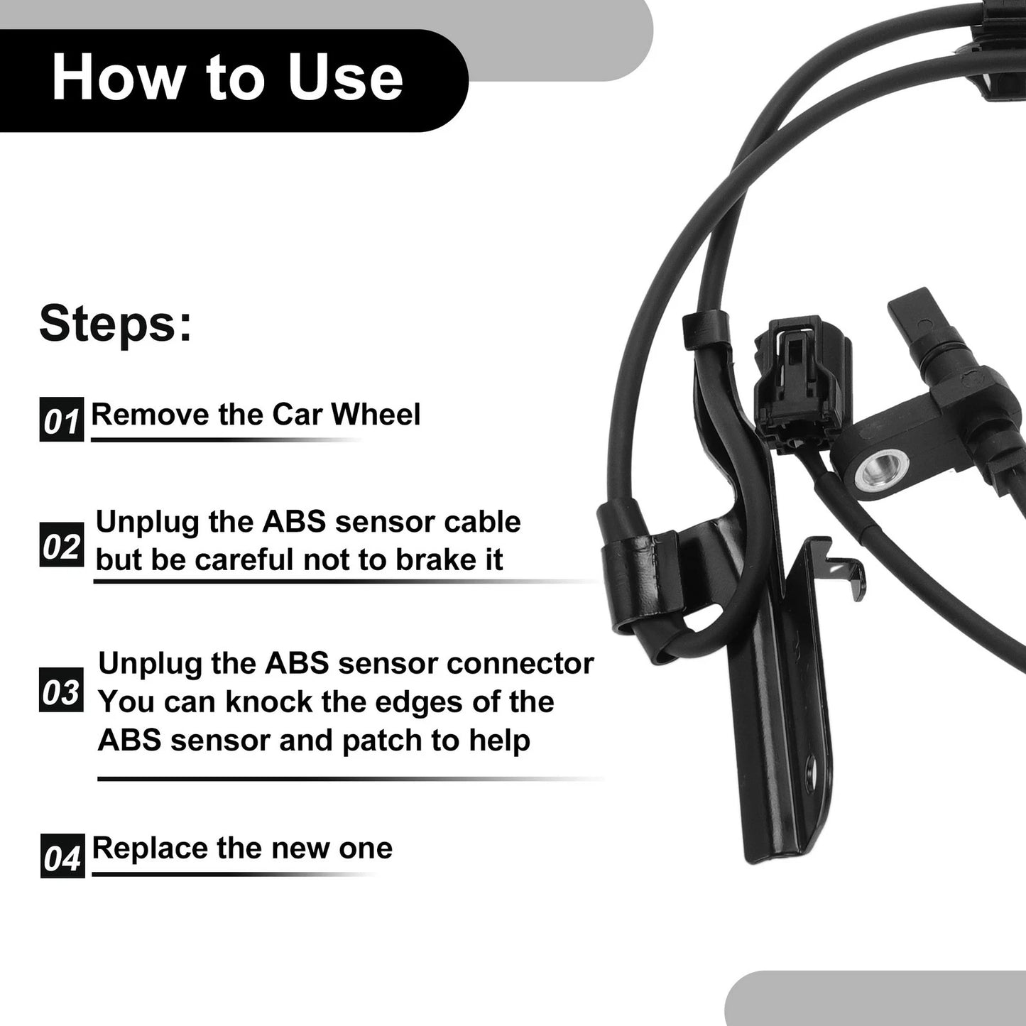 ABS Wheel Speed Sensor for Toyota RAV4 (2006-2018) - 1 x Sensor