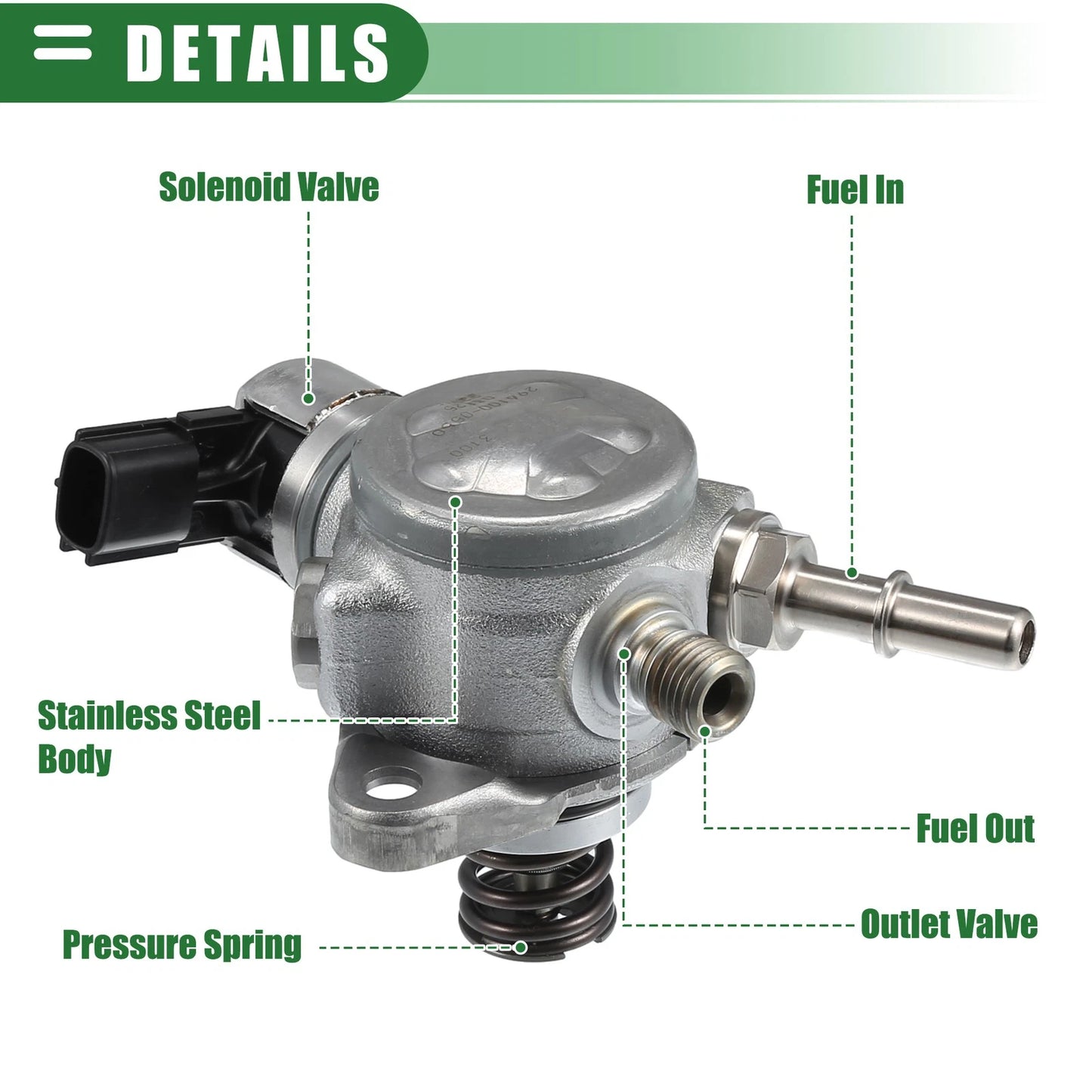 High Pressure Fuel Pump for Ford EXPEDITION 2016-2017 Metal