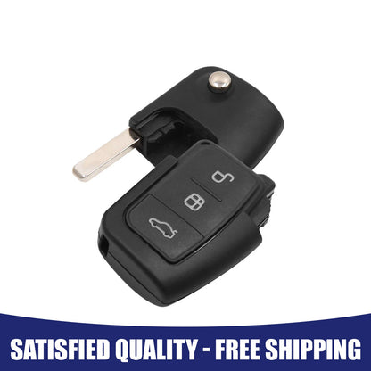 3 Button Folding Key Fob Remote Case for Ford Focus (2000-2018)