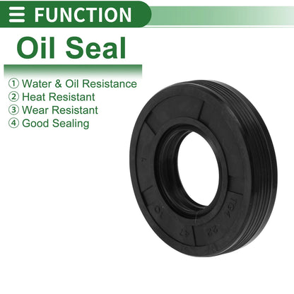 Oil Seal NBR Rubber 22x47x10mm Black for Make Model