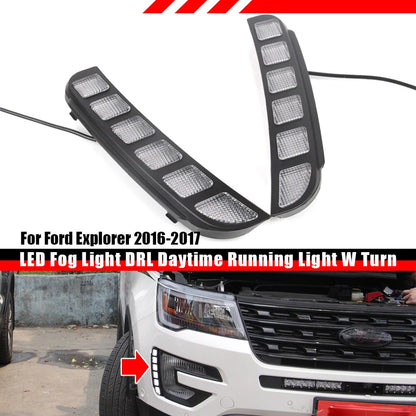 Daytime Running Light with Turn Signal Fog Lamp for Ford Explorer (2016–2017)