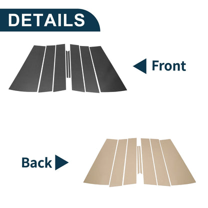 8 Pcs Door Pillar Window Trim for Honda Odyssey (2018-2023) Carbon Fiber