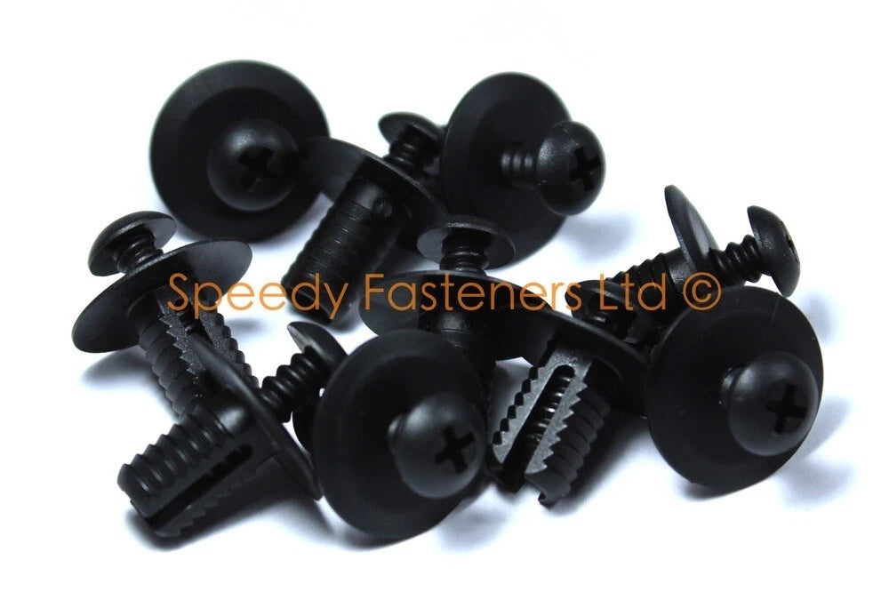 10x Kunststoff Schraube Nieten for Auto Radlauf Rand Futter Stoßstange Panel
