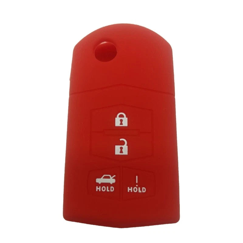 Silicone 4 Button Keychain Cover for Mazda 3, 6, RX-8 (2004-2013)