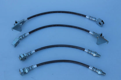 Braided Brake Hose Set (4) for Ford Falcon XB, XC, XD