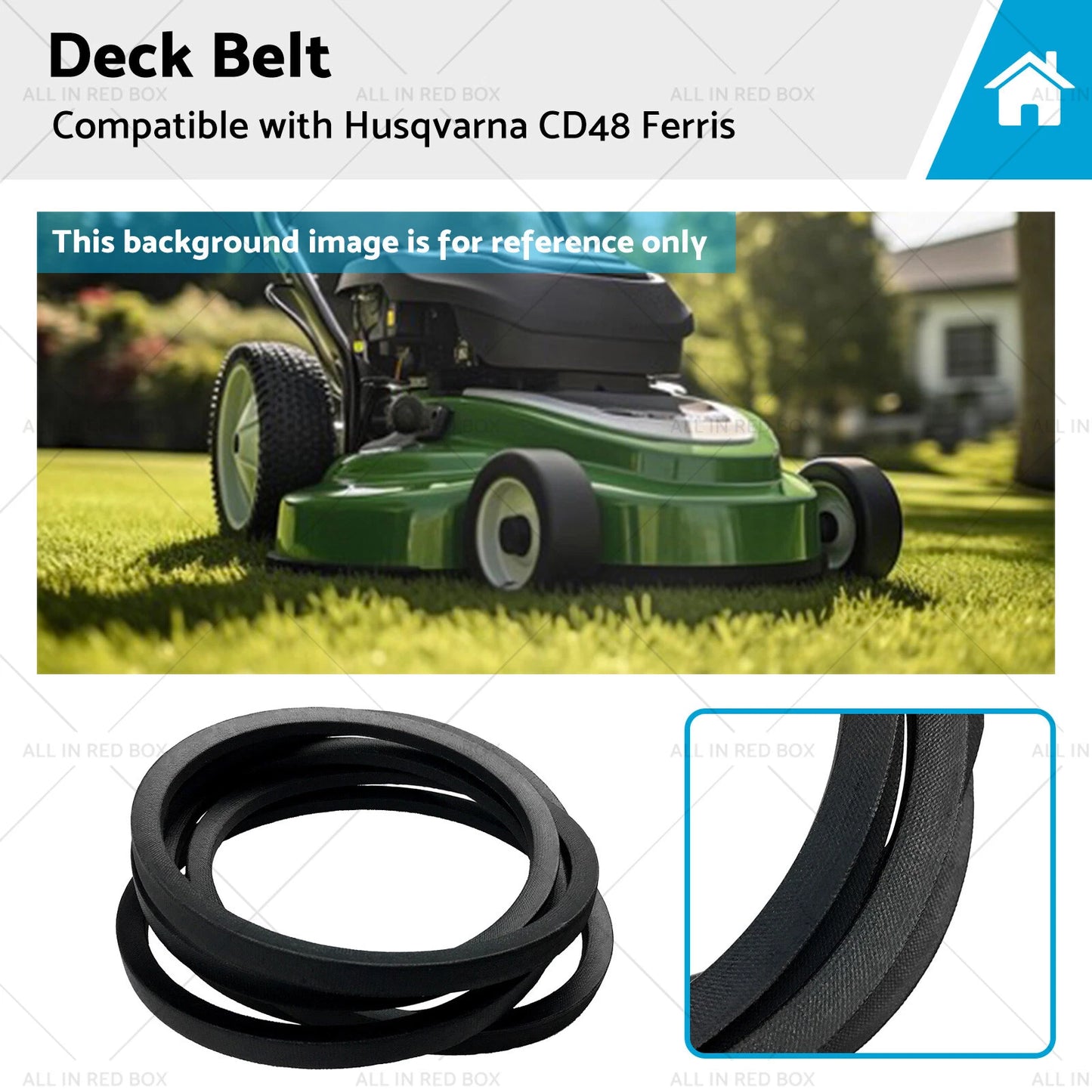 Deck Belt for Husqvarna Ferris 104335 (Fits 522795901, 539104335)